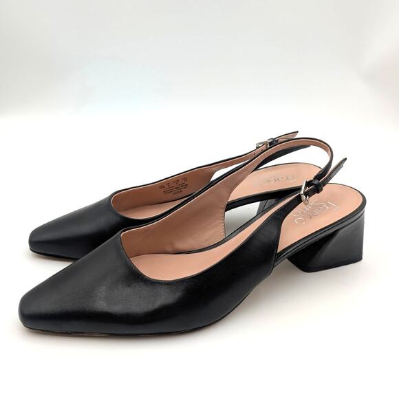Franco Sarto Jacer Block Heel Slingback Pump Women's Black Size US10M EU41 - Picture 1 of 12